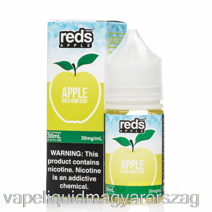 Jeges Arany Kiwi - Vörös Alma E-lé - 7 Dázsi Só - 30 Ml 30 Mg Vape Folyadék